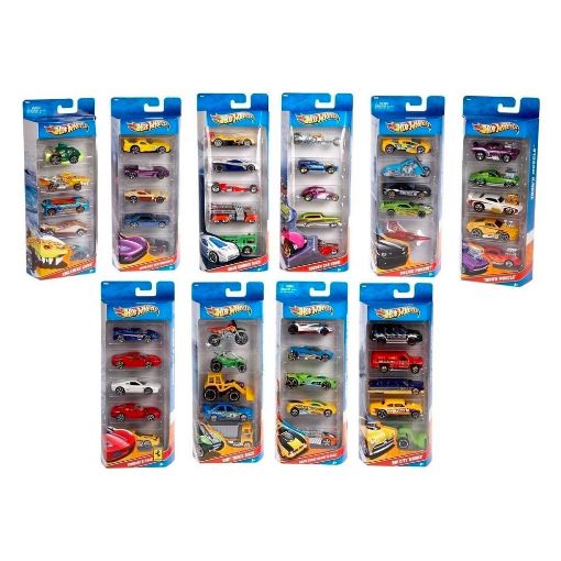Εικόνα της Mattel Hot Wheels - Σετ με 5 Αυτοκίνητα 1806