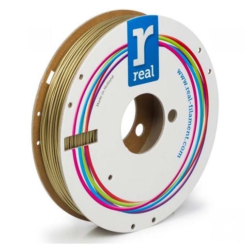 Εικόνα της Real PLA Filament 1.75mm Spool of 0.5Kg Sparkle Gold Medal REFPLASPRKGOLD500MM175