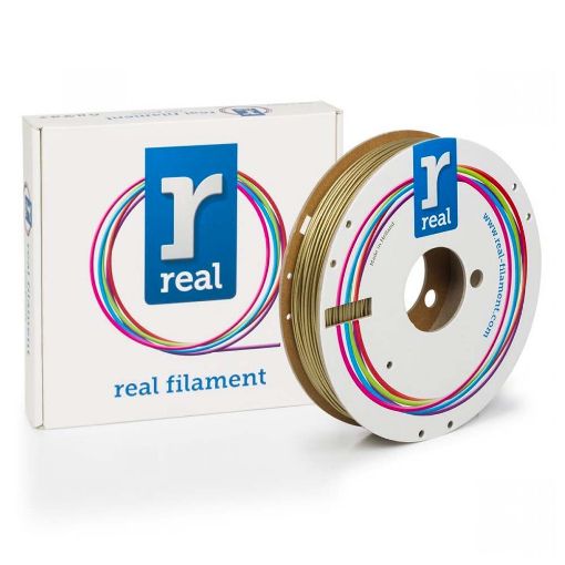 Εικόνα της Real PLA Filament 1.75mm Spool of 0.5Kg Sparkle Gold Medal