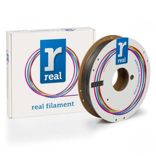 Εικόνα της Real PLA Filament 1.75mm Spool of 0.5Kg Sparkle Onyx Black