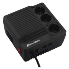 Εικόνα της Voltage Regulator Powerwalker AVR 1000(PS) 1000VA/600W 3 Schuko 10120301 (3 Years)
