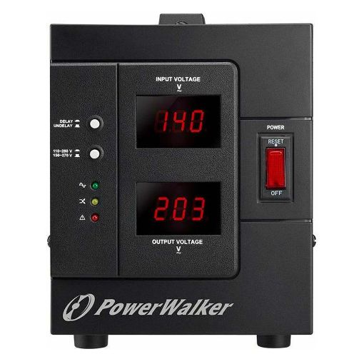 Εικόνα της Voltage Regulator Powerwalker AVR 1500 SIV(PS) 1500VA/1.2KW 2 Schuko 10120305 (3 Years)