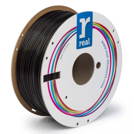 Εικόνα της Real PLA Matte Filament 1.75mm Spool of 1Kg Black