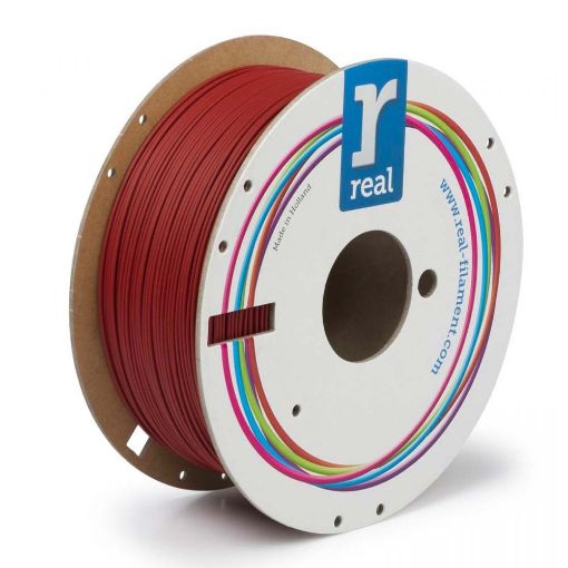 Εικόνα της Real PLA Matte Filament 1.75mm Spool of 1Kg Dark Red REFPLAMATTERED1000MM175