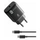 Εικόνα της Φορτιστής Cellular Line USB-C 25W με Καλώδιο Black ACHSMKITC2CPD25WK