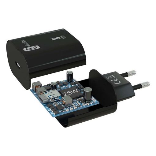 Εικόνα της Φορτιστής Cellular Line USB-C 25W Black ACHSMUSBCPD25WK