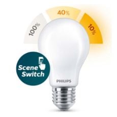 Εικόνα της Λαμπτήρας LED Philips E27 Scene Switch (2200-2500-2700K) 806lm 7.5W