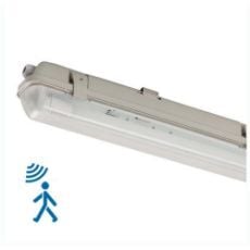Εικόνα της LED Tube Lamp Led's Light 120cm 14W 4000K 2100lm Neutral White with TL Fixture & Sensor