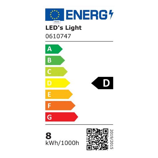 Εικόνα της LED Tube Lamp Led's Light 60cm 7.5W 6500K 1125lm Cold White