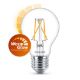 Εικόνα της Λάμπα LED Philips E27 Filament Warm Glow 2200-2700K 470lm 3.4W 929003009901