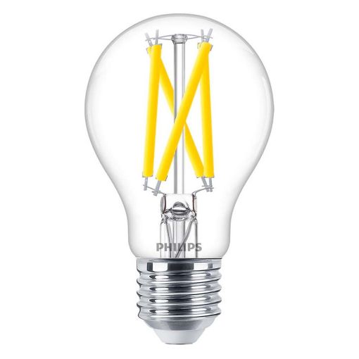 Εικόνα της Λάμπα LED Philips E27 Filament Warm Glow 2200-2700K 1055lm 7.2W 929003011101