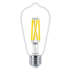 Εικόνα της Λάμπα LED Philips E27 Edison Filament Warm Glow 2200-2700K 806lm 5.9W 929003010701