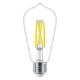 Εικόνα της Λάμπα LED Philips E27 Edison Filament Warm Glow 2200-2700K 806lm 5.9W 929003010701