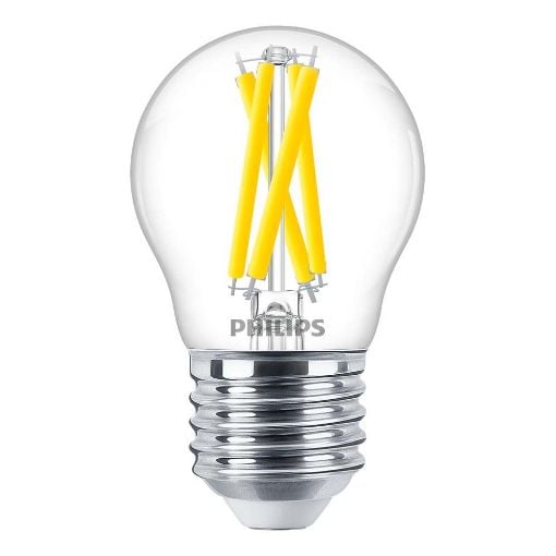 Εικόνα της Λάμπα LED Philips E27 Filament Warm Glow 2200-2700K 470lm 3.4W 929003013201