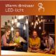 Εικόνα της Λαμπτήρας LED Philips E27 Candle Filament Warm Glow 2200-2700K 470lm 3.4W