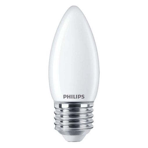 Εικόνα της Λάμπα LED Philips E27 Candle Warm Glow 2200-2700K 470lm 3.4W