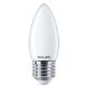 Εικόνα της Λάμπα LED Philips E27 Candle Warm Glow 2200-2700K 470lm 3.4W