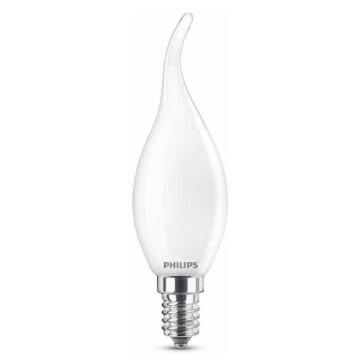 Εικόνα της Λάμπα LED Philips E14 Candle Flame 2700K 250lm 2.2W Warm White