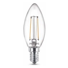 Εικόνα της Λάμπα LED Philips E14 Candle Filament 2700K 250lm 2W Warm White 929001238395