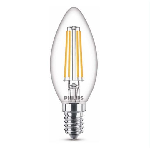 Εικόνα της Λάμπα LED Philips E14 Candle Filament 2700K 806lm 6.5W Warm White 929002028055