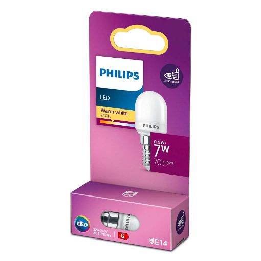 Εικόνα της Λάμπα LED Philips E14 T25 2700K 70lm 0.9W Warm White 929002401355
