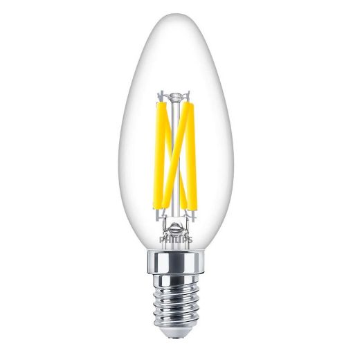 Εικόνα της Λαμπτήρας LED Philips E14 Candle Filament Warm Glow 2200-2700K 470lm 3.4W 929003012201