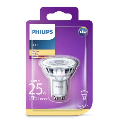 Εικόνα της Λαμπτήρας LED Philips GU10 Spot 2700K 215lm 2.7W Warm White