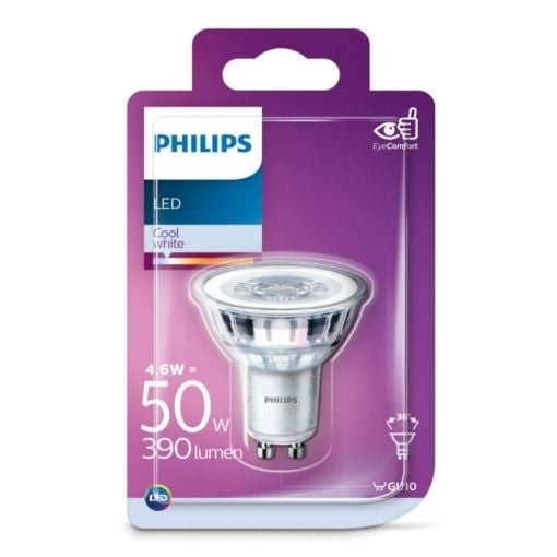 Εικόνα της Λάμπα LED Philips GU10 Spot 4000K 390lm 4.6W Neutral White 929001218202