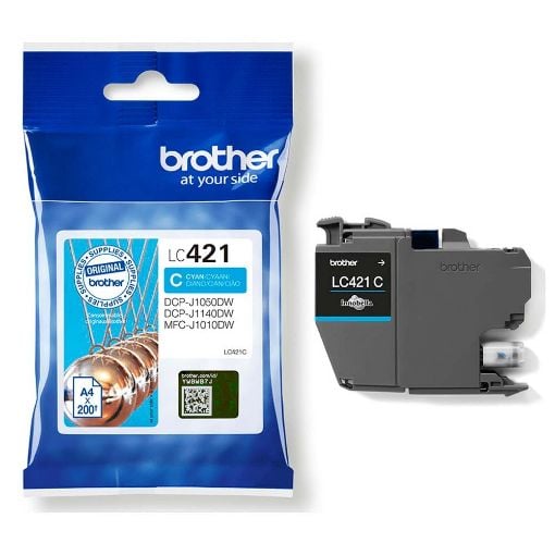 Εικόνα της Μελάνι Brother LC-421C Cyan