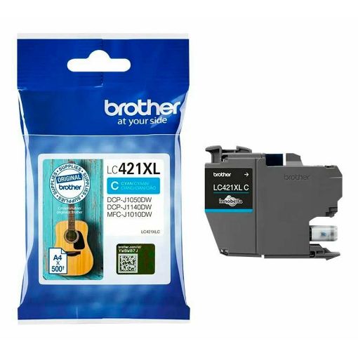 Εικόνα της Μελάνι Brother LC-421XLC Cyan HC
