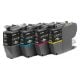 Εικόνα της Πακέτο 4 Μελανιών Brother LC-421XLVAL HC Multipack