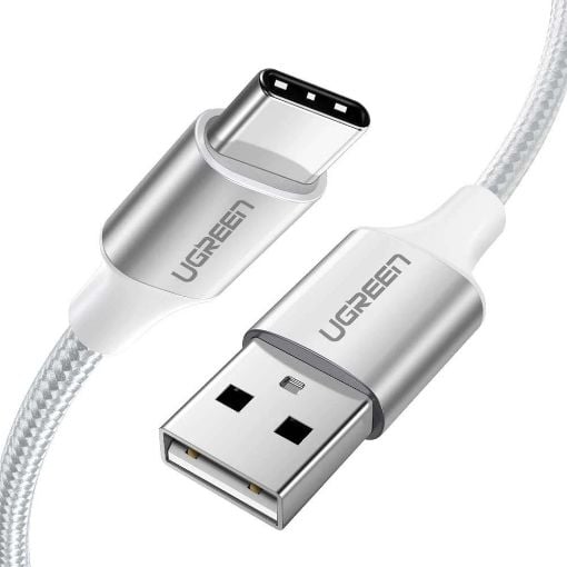 Εικόνα της Kαλώδιο Ugreen USB 2.0 to USB-C 1m Silver 60131
