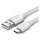Εικόνα της Kαλώδιο Ugreen USB 2.0 to USB-C 2m Silver 60133