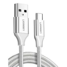 Εικόνα της Kαλώδιο Ugreen USB 2.0 to USB-C 2m Silver 60133