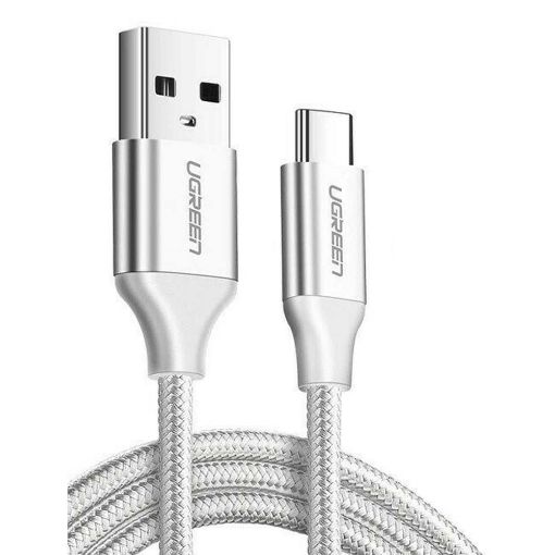 Εικόνα της Kαλώδιο Ugreen USB 2.0 to USB-C 2m Silver 60133