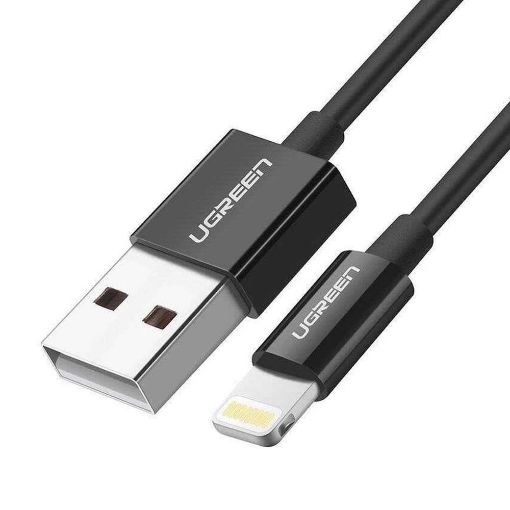 Εικόνα της Καλώδιο Ugreen MFI USB 2.0 to Lightning 1m Black 80822