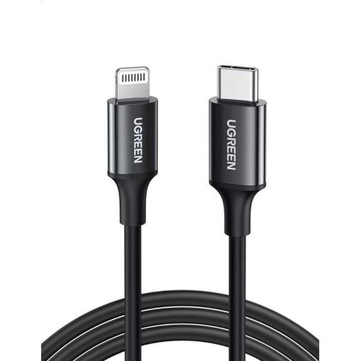 Εικόνα της Καλώδιο Ugreen MFI USB-C to Lightning 1m Black 60751