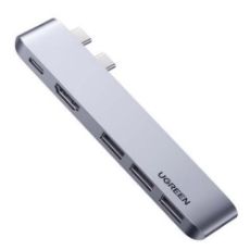 Εικόνα της Docking Station Ugreen Dual Type-C CM251 Gray 60559