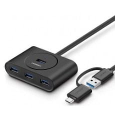 Εικόνα της USB Hub Ugreen 4-Port USB 3.0 CR113 Black 40850
