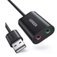 Εικόνα της External Soundcard Ugreen US205 USB 2.0 Black 30724