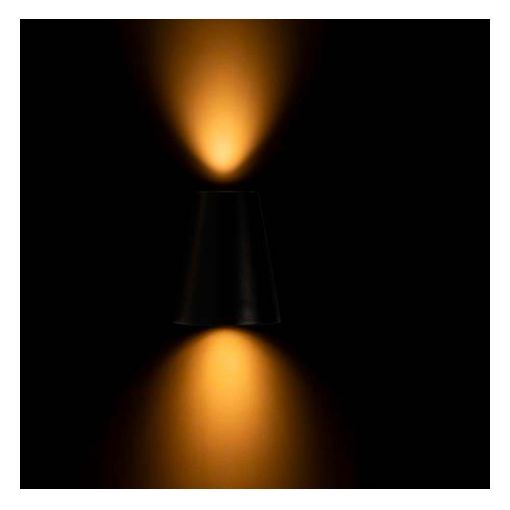 Εικόνα της Επιτοίχιο Φωτιστικό Up & Down Led's Light Los Angeles 2x GU10 IP44 Black