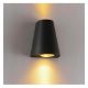 Εικόνα της Επιτοίχιο Φωτιστικό Up & Down Led's Light Los Angeles 2x GU10 IP44 Black