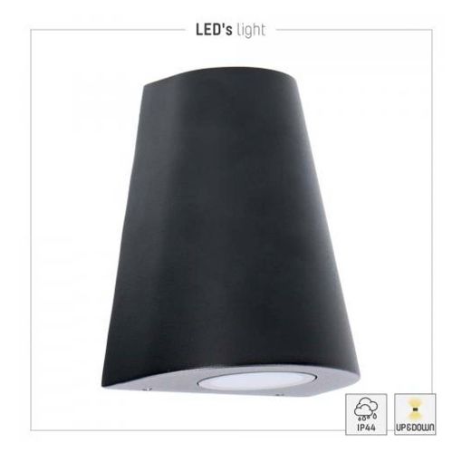Εικόνα της Επιτοίχιο Φωτιστικό Up & Down Led's Light Los Angeles 2x GU10 IP44 Black