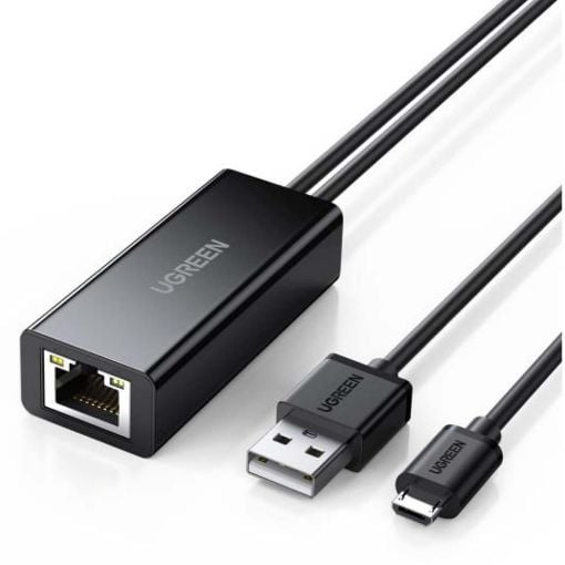 Εικόνα της Adapter Ugreen MicroUSB 2.0 to Fast Ethernet Black 30985