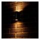 Εικόνα της Επιτοίχιο Φωτιστικό Up & Down Led's Light Santa Barbara 2x GU10 IP44 Black