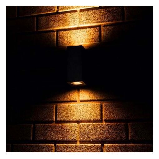 Εικόνα της Επιτοίχιο Φωτιστικό Up & Down Led's Light San Francisco 2x GU10 IP44 Black