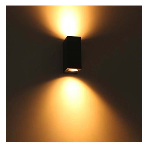 Εικόνα της Επιτοίχιο Φωτιστικό Up & Down Led's Light San Francisco 2x GU10 IP44 Black