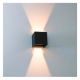 Εικόνα της Επιτοίχιο Φωτιστικό LED Up & Down Led's Light Amarillo IP65 2700K 450lm 6W Black