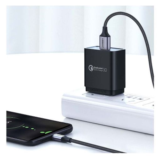 Εικόνα της Καλώδιο Ugreen US290 USB 2.0 to MicroUSB Gray 18W 2m 60148