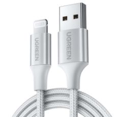 Εικόνα της Καλώδιο Ugreen MFI USB to Lightning 1m Silver 60161